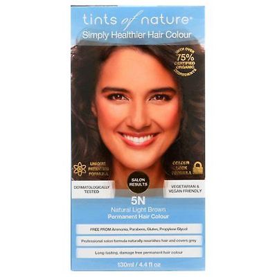 tints of nature Sävyt luonnon pysyvä hiusten väri, 5N luonnon vaaleanruskea 4.4 Oz (pakkaus 1)