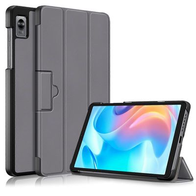 varten Realme Pad Mini 8.7 3-taittuva magneettinen solki Custer Texture nahkainen tablettikotelo