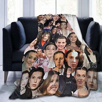 Tepper Millie Bobby Brown Myke og komfortable sengetepper Sengetøy Ulltepper Romdekorasjon Tepper Stue Sofaer Fluffy Plysj Kast Blank 80x60in 200x1...