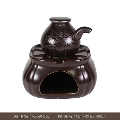 Carrep Thailand Spa Massasje Oljevarmer Keramisk te Varmere Sett Lysestake Oppvarming Stue Ornamenter, Essential Oil Stove A