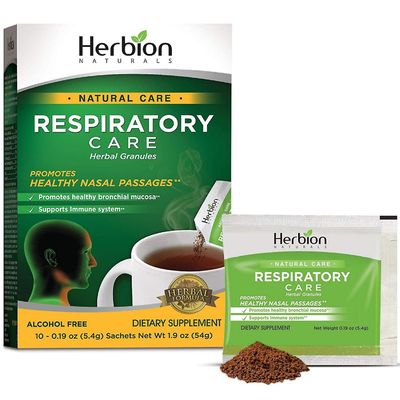 Herbion Naturals Hengityshoito Yrttirakeet - 10 ct koko perheelle
