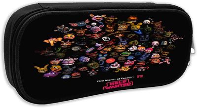 Kerota Younini Five Nights at Freddy's Pencil Case, suuren kapasiteetin kynälaatikko, paperitavaralaukku teini-ikäisille, pojille, tytöille ja aiku...