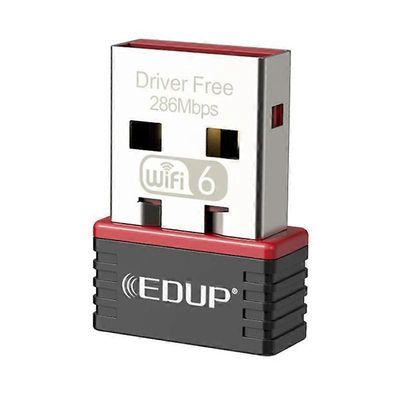 EDUP EP-AX300 286Mbps WiFi 6 ajuriton verkkokortti USB 802.11AX USB langaton nanosovitin