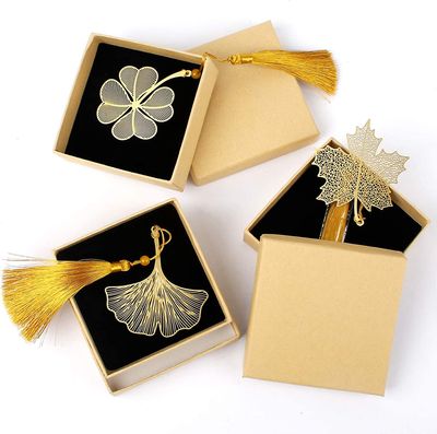 Szczw 3PCS Leaf Bookmark Metal Bookmarks Leaf Bookmark Metal Leaf Bookmark Messinki kirjanmerkki Ontto kirjanmerkki Messinki Kirjanmerkki lapsiopis...