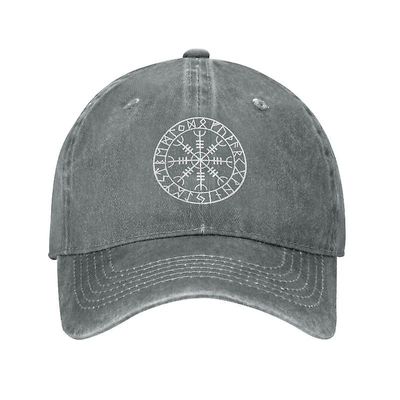 Bicaco Klassinen puuvilla norjalainen viikinkiriimu amuletti baseball lippis aikuinen islantilainen vegvisir kompassi säädettävä isähattu miehille ...