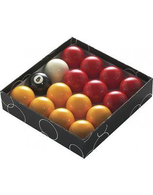 Powerglide Classic Standard Punainen ja Keltainen Snooker Biljardipallot 47,5 mm - Laatikot