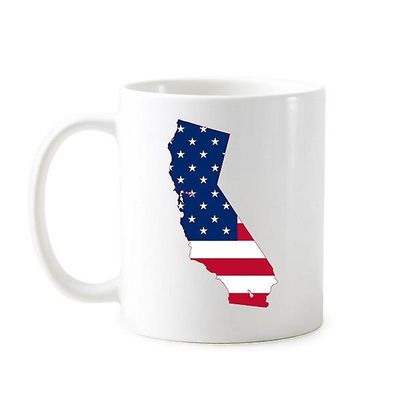 Californien kort stjerner og striber flag klassiske krus