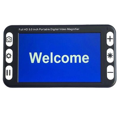 5 tuuman LCD-näyttö kannettava suurennuslasi Low Vision Video Suurennuslasi Elektroninen lukuapuväline, digitaalinen video Musta