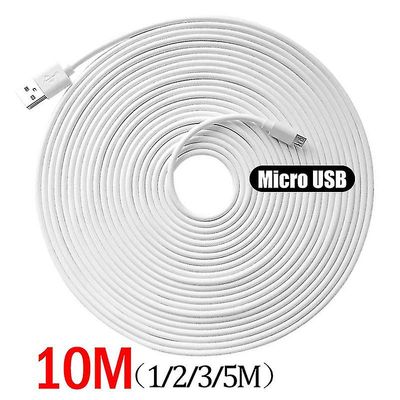 10m / 5m / 3 / 2m / 1m Micro USB lading datakabel ekstra lang Android lader kabler ledningsledning for Xiaomi telefon tabletter PC-kamera tw