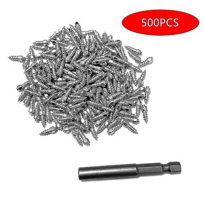 500st Bildäck Dubbar 4x12mm Anti-slip Tungsten Stål Spikar Hjul Hållbara Bultar För Däck Premium Atv Vinter Nödsituation -gt 300PCS