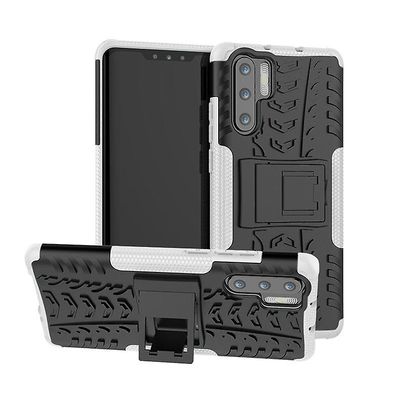 Shockproof rustning sag for ære 8s med støttefod all inclusive dække hvid rpc1720
