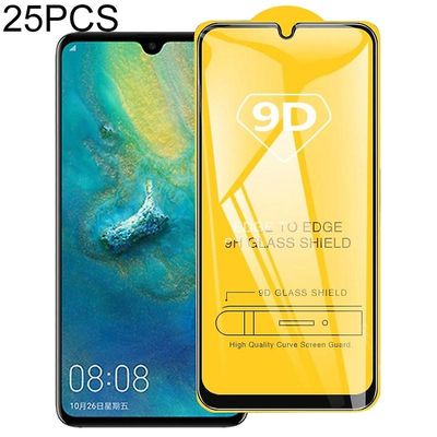 JVY 25 PCS 9D fuld lim fuld skærm hærdet glas film til Huawei P Smart (Nyd 7S)