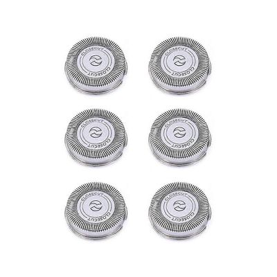 6Pack SH30 vaihtopäät sopivat Philips Norelco -parranajokonesarjoihin 3000, 2000, 1000 ja S738, kestävillä terävillä terillä Hopea