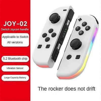 Vaihda joypad Nintendo Switchille Oled Lite L/r Joy -ohjain, jossa on kaksi tärinää ja peliohjain Valkoinen