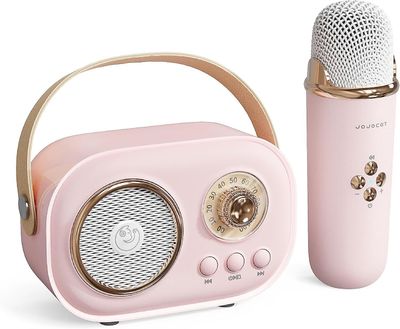 Maromalife Karaokemaskin for barn,bærbar Bluetooth-høyttaler med trådløs mikrofon,mini karaokemaskin,10 år gammel jente gaveideer,bærbar Bluetooth ...