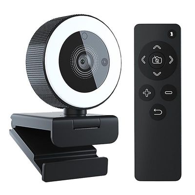 H200 QHD 2K 30FPS Webkamera fjernkontroll USB webkamera med fylllys for live streaming videoopptak