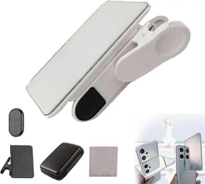 Älypuhelimen kameran peilin heijastusleikesarja, matkapuhelimen heijastuskamerapidike selfie-heijastin, matkapuhelimen kuvaustarvikkeet Valkoinen -...