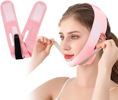 V Line Chin Strap Ansigtsløftning Opstramme hals maske anti-rynke rem ved