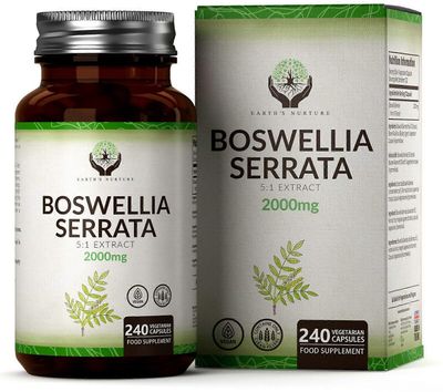 Earth's Nurture Boswellia serrata uute 2000mg 1 Bottle (240 Capsules)