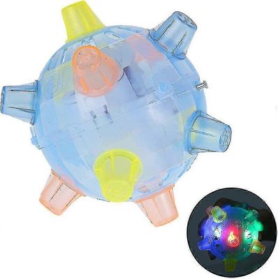 Pet Jumping Ball Dog Toys Led Light vilkkuva pomppiva tanssimusiikki Pomppiva Springball-aktivointi