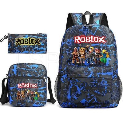 ROBLOXing Reppu Lasten Anime Cartoon Koululaukku Kirjalaukku Miehet Naiset Matkalaukut Mochila Daily Reppu 25 only 1pcs backpack