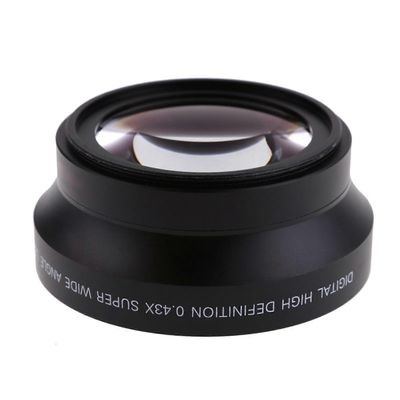 72mm telejatkajalinssi / laajakulmaobjektiivi linssinsuojuksella ja Storaeg-pussilla 2.2x / 0.43x