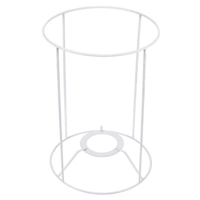 Tyylikäs lankahäkki lampunvarjostimien suunnitteluun, vankka rakenne Valkoinen 20.00X14.00X14.00CM