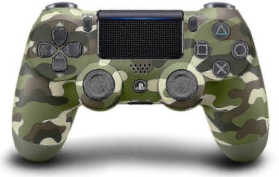 Langaton PlayStation 4 DualShock 4 -ohjain, naamiointivihreä väri