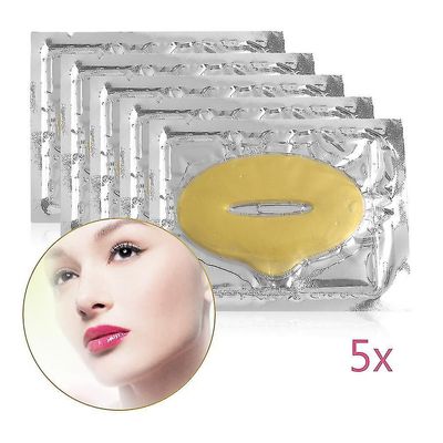 1pcs/10pcs Guld Kollagen Crystal Lip Mask Anti-rynke Fugt Lip Mask
