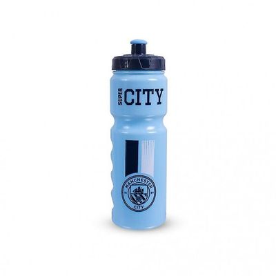 Manchester City FC Super City plast vandflaske Blå/sort One Size