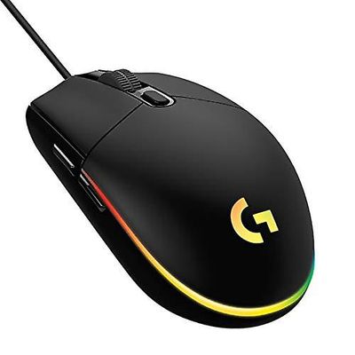 SAYTAY kablet spillmus, 8,000 DPI, optisk regnbueeffekt LIGHTSYNC RGB, 6 programmerbare knapper, innebygd minne, skjermkartlegging svart ST-001