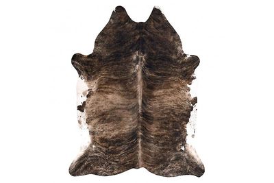 RugsX Tæppe kunstig koskind, Ko G4740-1 Brun læder 100x150 cm