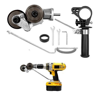 Sähköinen poralevyleikkuri kiinnitys metallileikkuri peltileikkuri poran kiinnitys kaksinkertainen pää Kuten