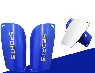 Yunshu Fodbold Shin Guard Pads for unge voksne letvægts beskyttende fodboldudstyr blå 16*9cm