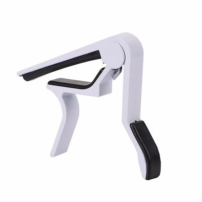 Universal aluminium legering metal guitar capo, farve hvid