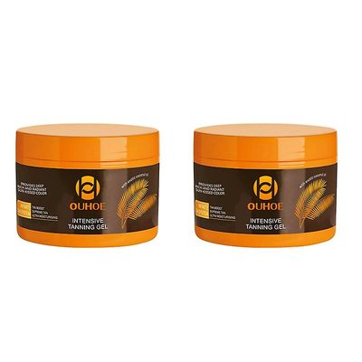 2stk utendørs strand bronzer gel for solbrenthet, fuktighetsgivende og solbrun hud
