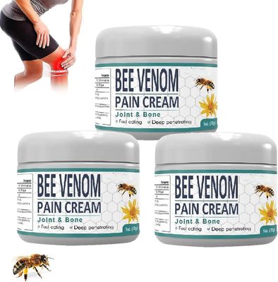 Hoh Bee Venom Pain And Bone Healing Cream, Bee Venom Pain Cream, New Zealand Bee Venom Cream, Bee Venom Gel Joint And Bone Therapy 3 stk.