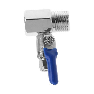 Vann purifier omvendt osmose Tee innløp kuleventil sett 1 / 2 "BSP til 1 / 4" Tube Sølv