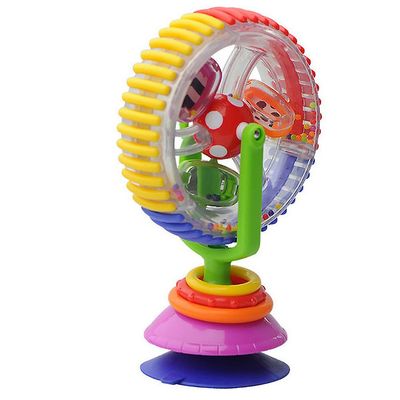 Kissqiqi Baby Rattle Legetøj Babyer rasler med sugekop Grab Shaker og Spin