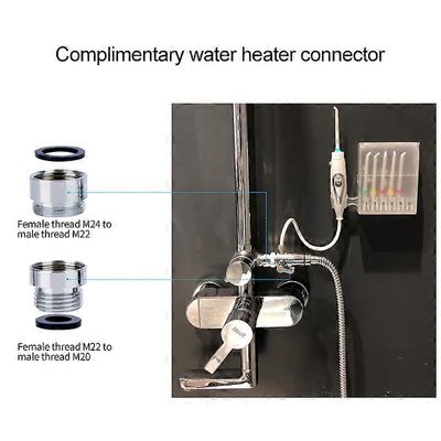 Oraalinen kastelulaite 6 suuttimella Hampaiden puhdistusaine Jet Interdental SPA Manuaalinen Vesi Hammaslankain Hampaiden puhdistustyökalut X1