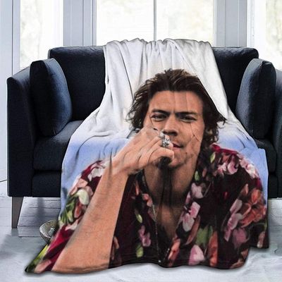 Harry-Styles Ultra-Soft Micro Blanket Throw Vuodevaatteet Ihoystävälliset Mukavat flanellipeitot -W33 50x40in 125x100cm