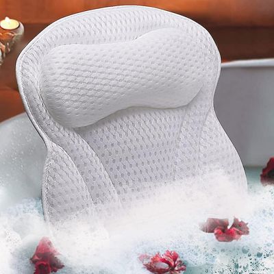 Tianzun Bath Pillow, badeputer for badekar nakke og rygg støtte med sklisikker sugekopp komfortabel 3d airmesh badepute A