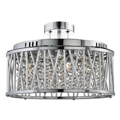 Searchlight Lighting Elise 5 Light Ceiling Vedhæng Krom med krystaller, G9