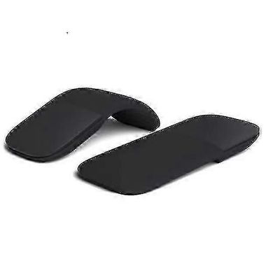 Microsoft Arc Mouse Bluetooth-hiiri PC-kannettaville tietokoneille yhteensopiva Windows Mac Chrome Os (ohut kevyt kuljetettava kosketus)-musta