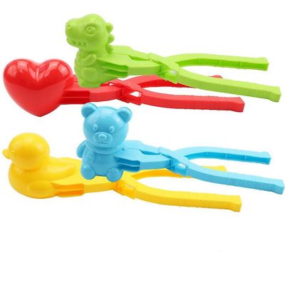 4Pcs Snowball Maker Clip Snøball Leker for barn Vinter Utendørs Sand Leker Mold