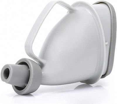 Linkrunning Camping Bærbart toilet urinflaske taske Travel Potte urintragt til unisex mænd kvinder børn børn bil trafikprop hvid 15*10cm
