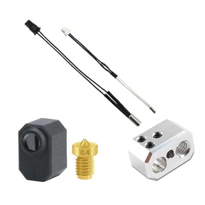 Prusa MK4 Hotend -suuttimelle, jossa on lämmityslohko, karkaistusta teräksestä valmistettu suutin Prusa / XL Hotend -ekstruuderin osille