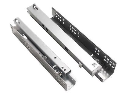 Laatikon liukumäki, alle asennettava piilotettu itsepehmeä suljettu piilotettu kaappi huonekalujen laatikko Runners (18 tuumaa)-e