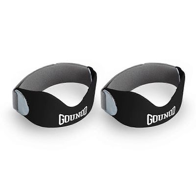 GOUNOD BGD001 1 pari ammattimaista polvilumpiohihnaa koripalloon juoksuun pyöräilyyn meniskisuojaan urheiluun Monivärinen Black