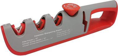 Knivsliber 3-trins justerbar 14-24 graders kniv + saksesliber med gummibase